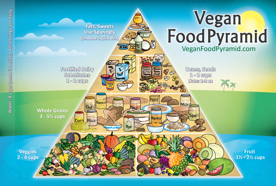 Vegan Food Pyramid New