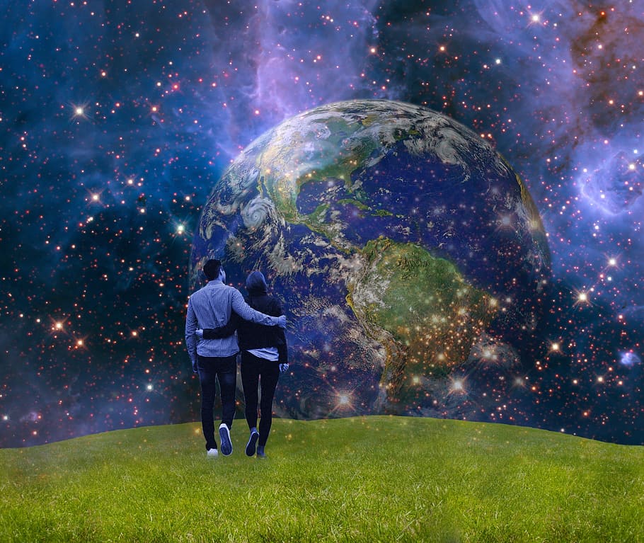 earth blue planet globe gaia