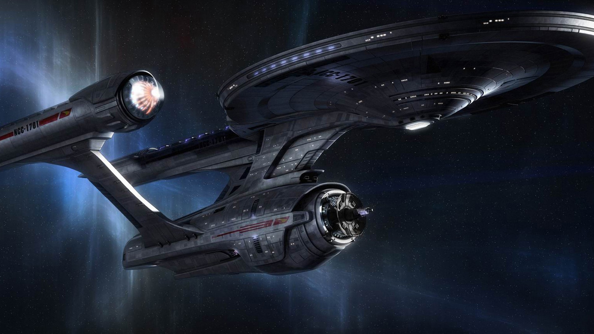 classic enterprise star trek outer space spaceships 1920x1080 wallpaper
